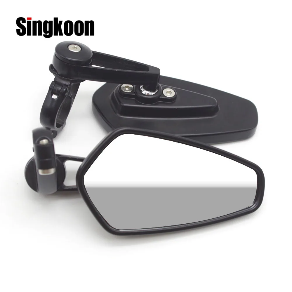 

7/8" Universal Motorcycle Rear View Mirror Black Handle Bar End Side RearView Mirrors FOR yamaha mt 09 tracer r25 honda cbr 600