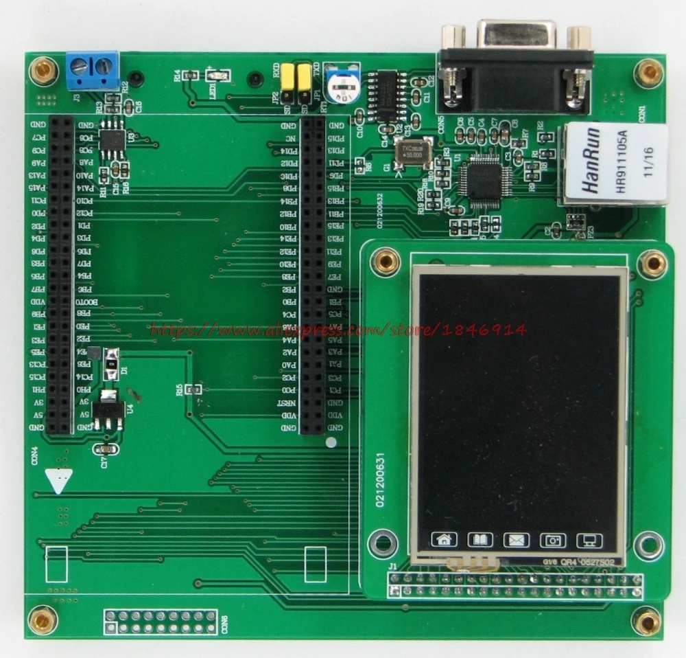 

STM32F4Discovery Expansion board RS232 LCD touch SD CAN STM32F407