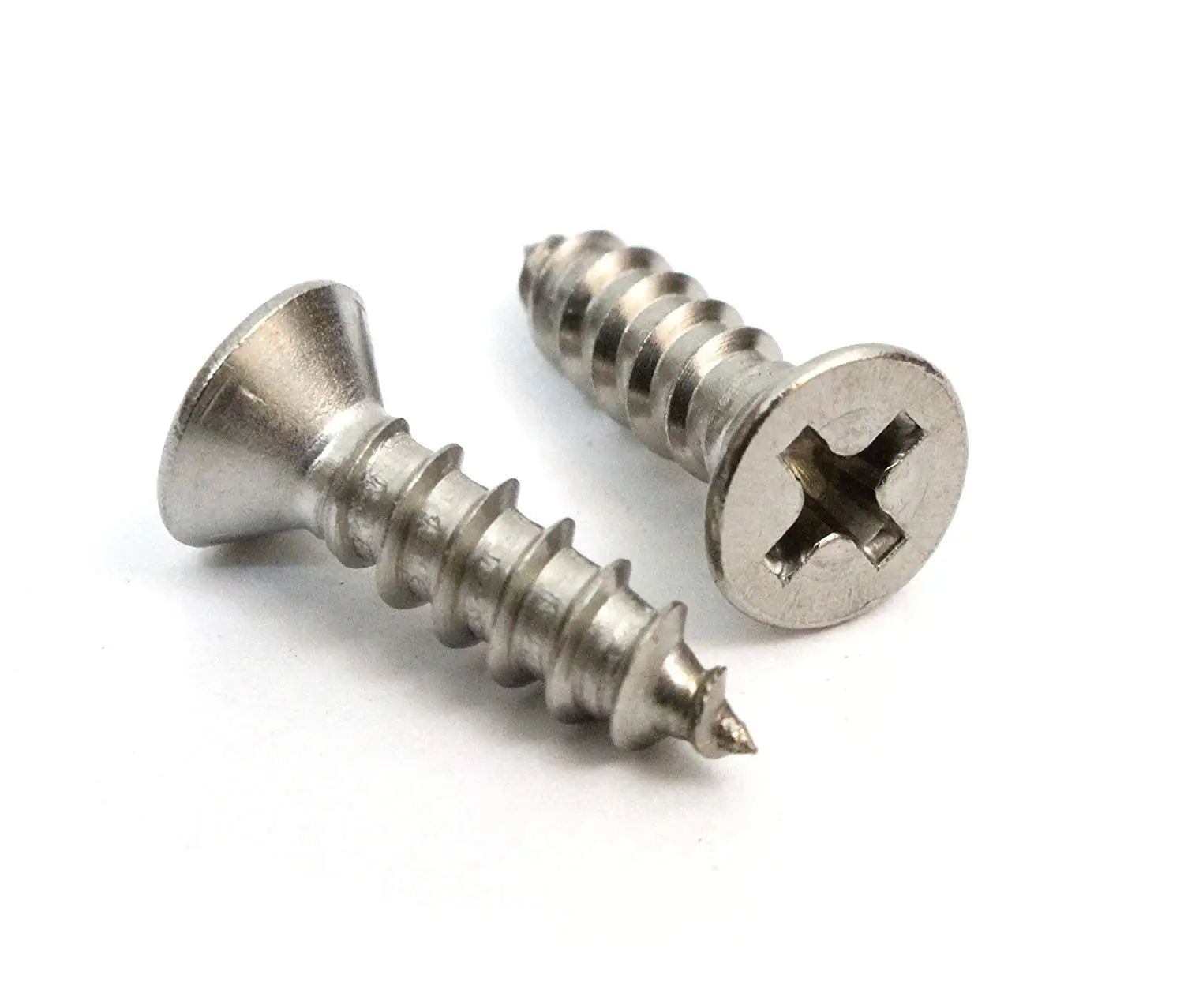 

#4 x 3/4" Stainless Flat Head Phillips Wood Screw, (100 pc), 18-8 (304) Stainless Steel Screw,By Fullerkreg