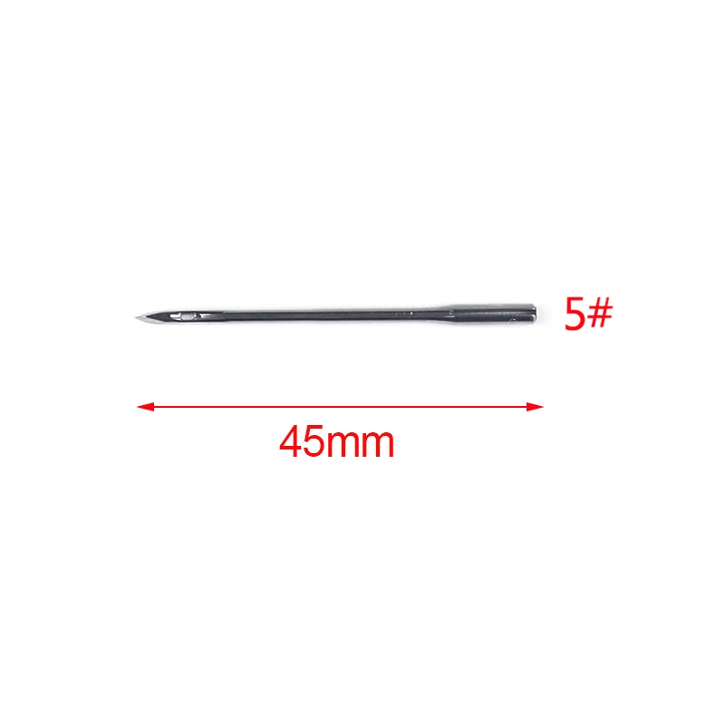 Шило для шитья Набор запасная игла, прямые короткие прямые изогнутые иглы для ручная швейная машинка аксессуары кожа ремесла#4/5/8/S - Цвет: 45mm Needle