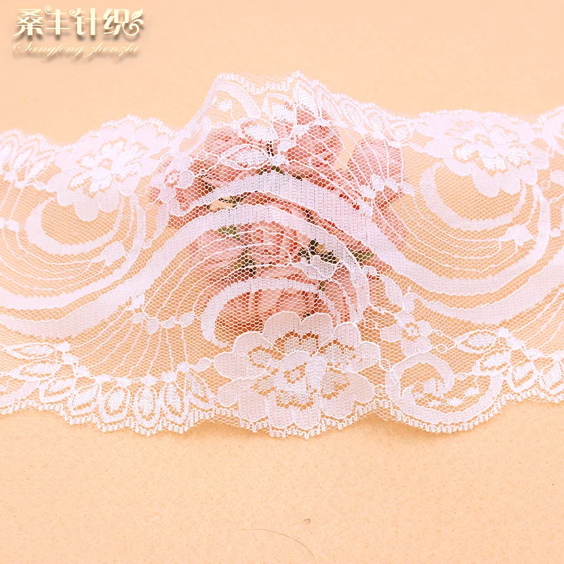 

10yards 10cm weaving non-elastic lace ribbon non-stretch lace trimming for wedding dress table runner umbrella