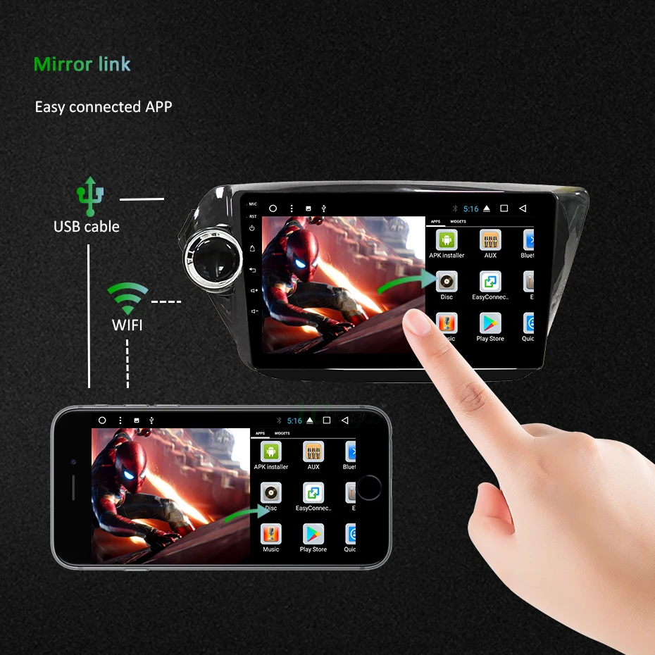 Flash Deal 9" DSP IPS 2.5D Screen Android 9.0 Car GPS Radio for KIA k2 RIO 2011 2012 2013 2014 2015 Navigation Stereo 4G MODEM Slot NO DVD 22