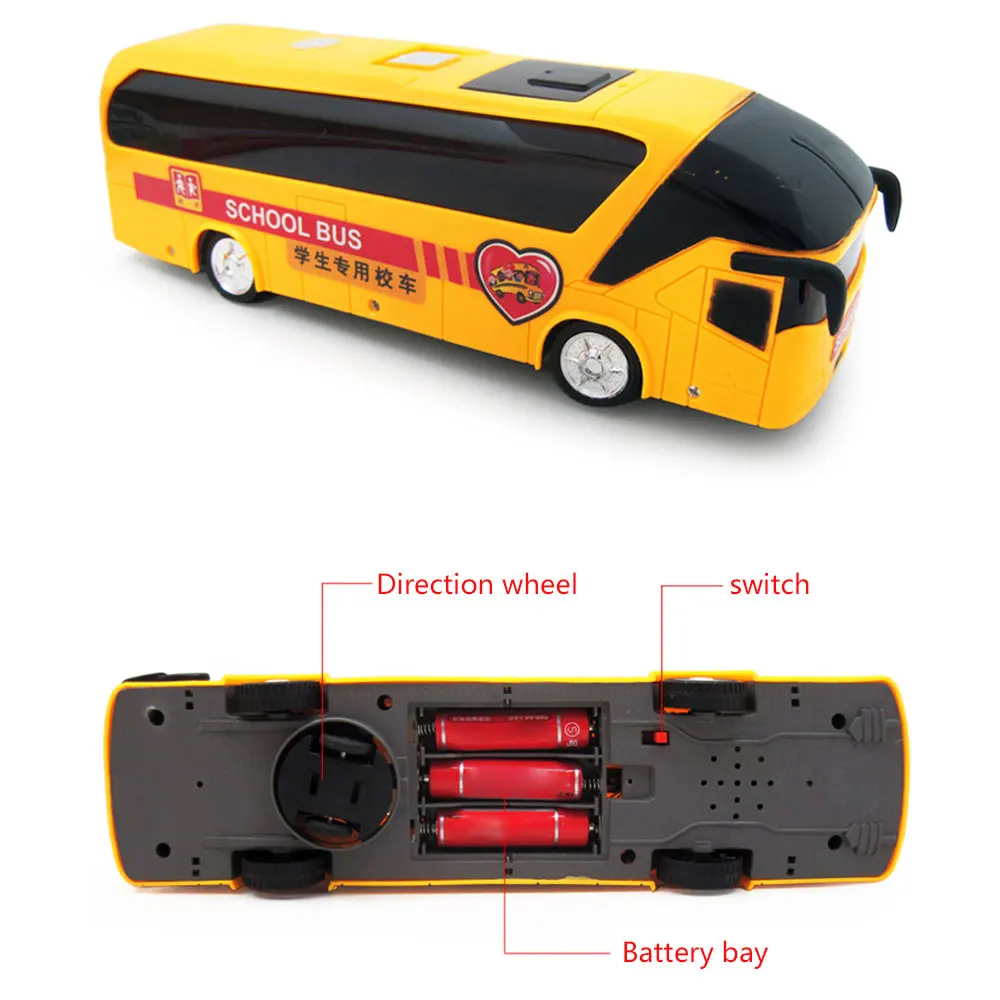 Модель игрушечной машины автомобиль желтый электрическая музыка безопасность Diy подарок школьный автомобиль пластиковый Свет Дети интересный интеллект электрический автобус