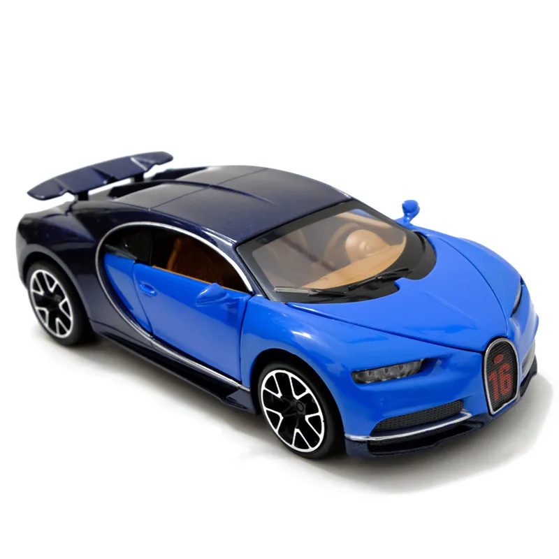 1:32 игрушечный автомобиль Bugatti Chiron металлическая Игрушечная машина из сплава