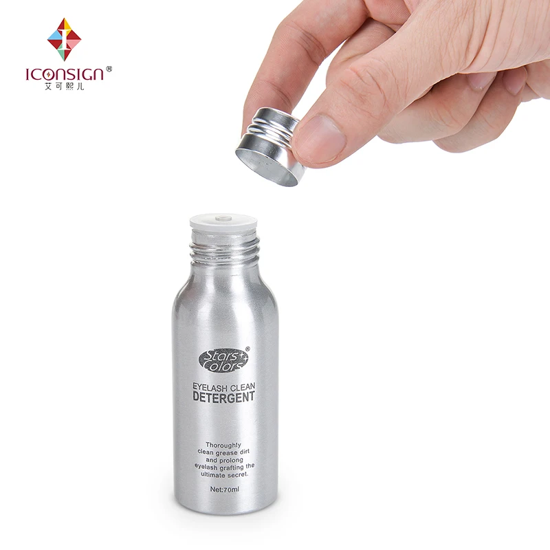ICONSIGN Wholesale 20 bottles/lot 70ml Odorless eyelash cleanser