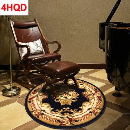 

European round carpet computer chair swivel floor mat modern minimalist bedroom coffee table carpet American