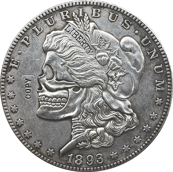 Копия монеты за доллар США и мира Hobo Nickel two face 1893/1922 | Дом сад