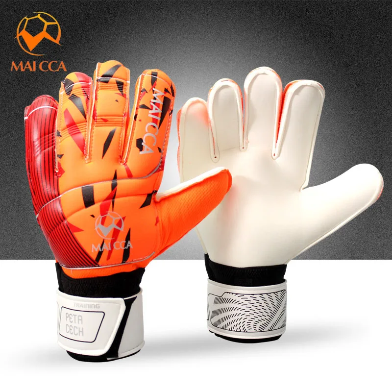 Спортивные Футбол перчатки палец защиты для Футбол плеер Высокие Дышащие футбольные - Цвет: Orange
