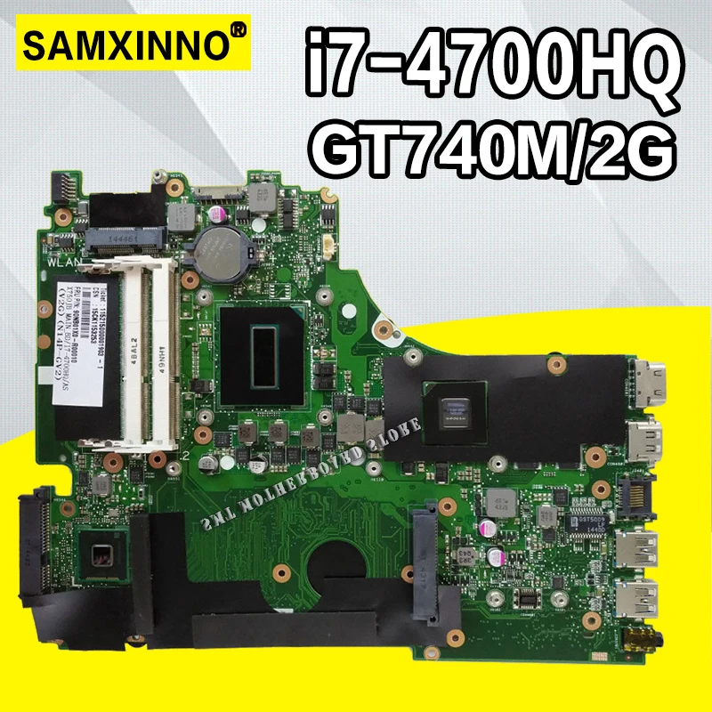 Meilleur X750JB Carte Mère i7 4700HQ GT740M 2 gb RAM Pour ASUS A750J K750J K750JB Mère d ordinateur portable X750JB Carte Mère X750JB test 100% OK