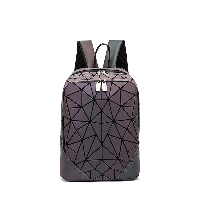 Блестящий большой геометрический светящийся женский рюкзак с блестками геометрический женский школьный рюкзак для подростков mochila feminina