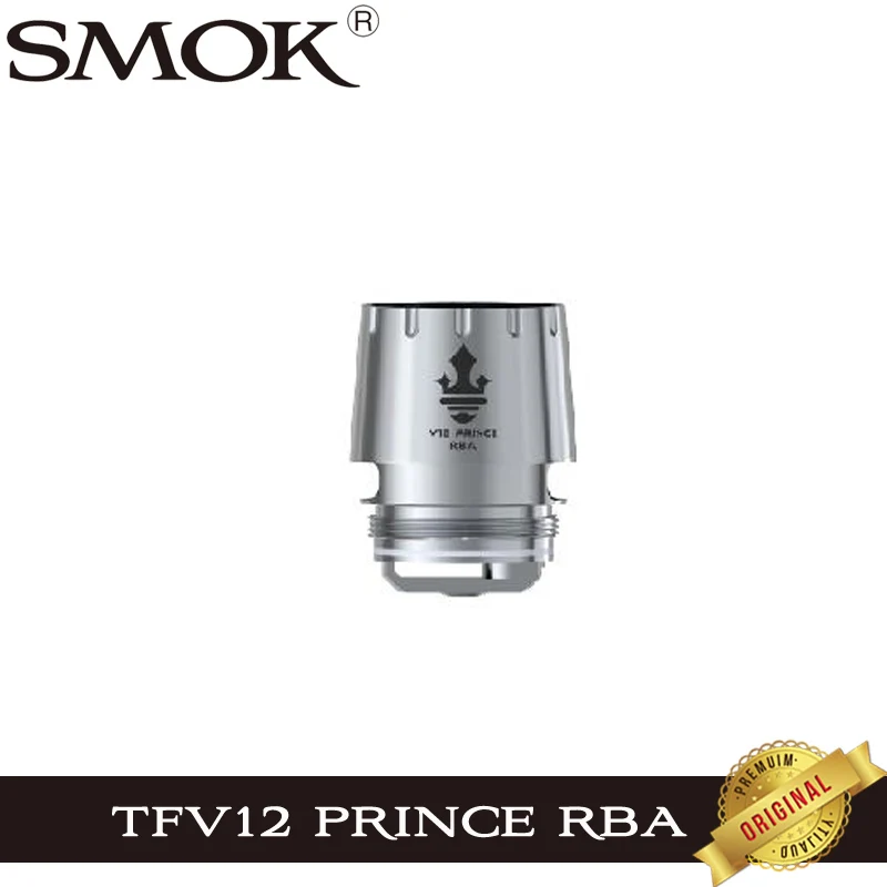 1 шт. SMOK TFV12 Prince RBA 0.25ohm Dual Coil V12 Prince-RBA Core испаритель головки Fit Atomzier X-Priv Vaper |