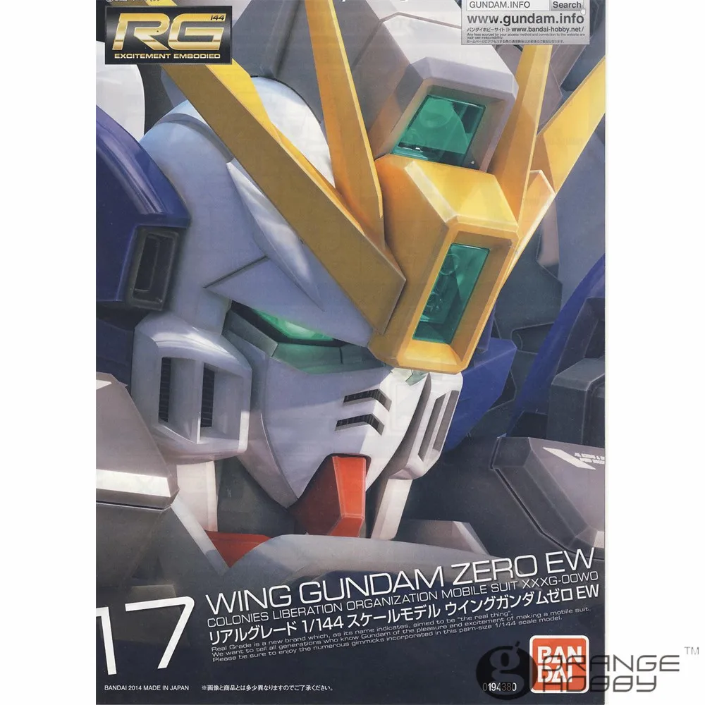 OHS Bandai RG 17 1/144 XXXG-00W0 Wing Gundam Zero EW мобильный костюм Сборная модель комплекты oh
