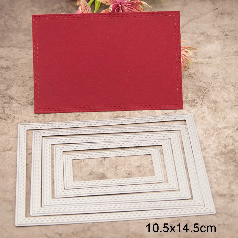 Rectangle Double Stitch Dies