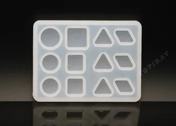 

1psc Geometric Triangle Mirror Craft Silicone Mold For DIY Jewelry necklace pendant Decorative Accessories Making