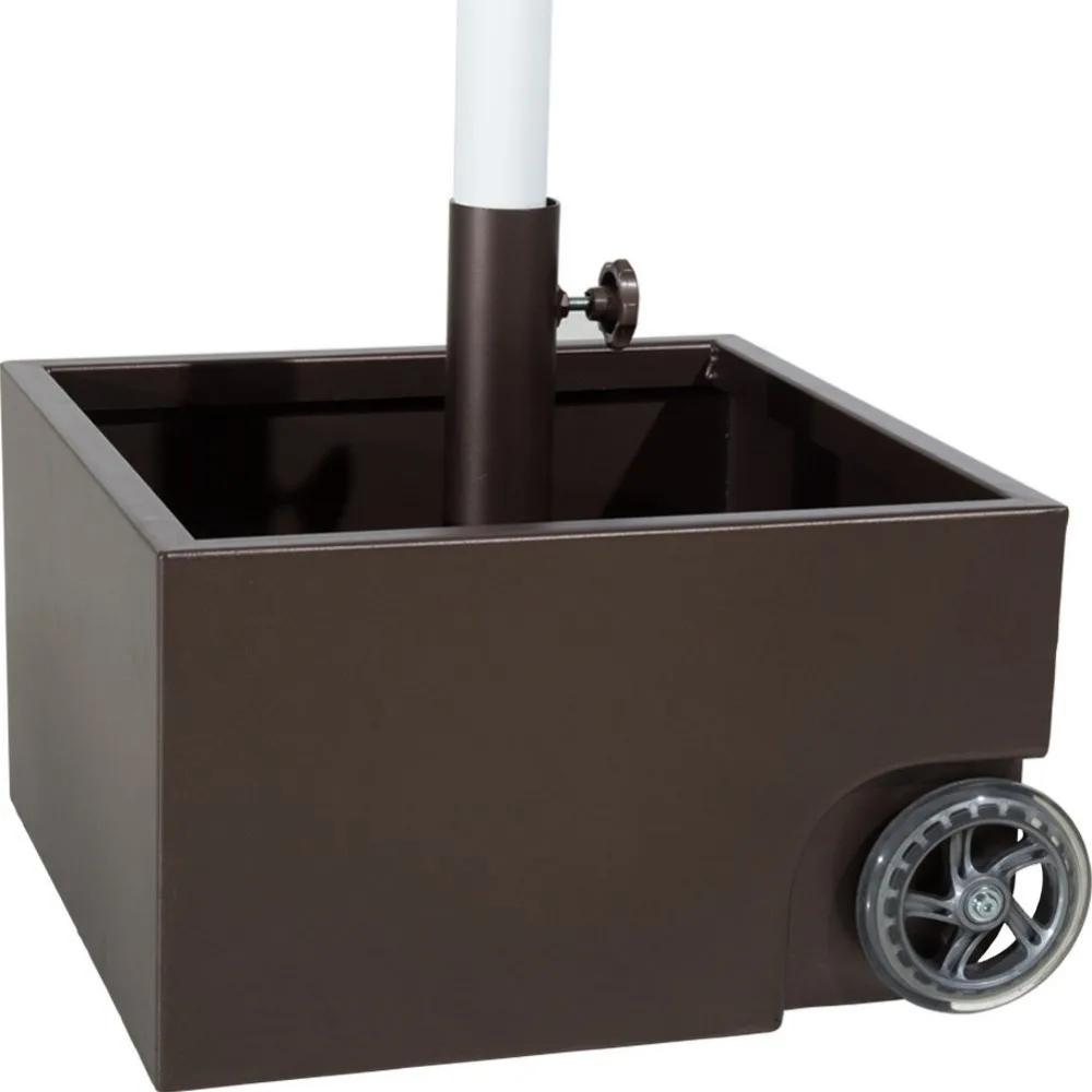 Abba Patio 30lbs Stainless Steel Sand Filled Square Umbrella Base