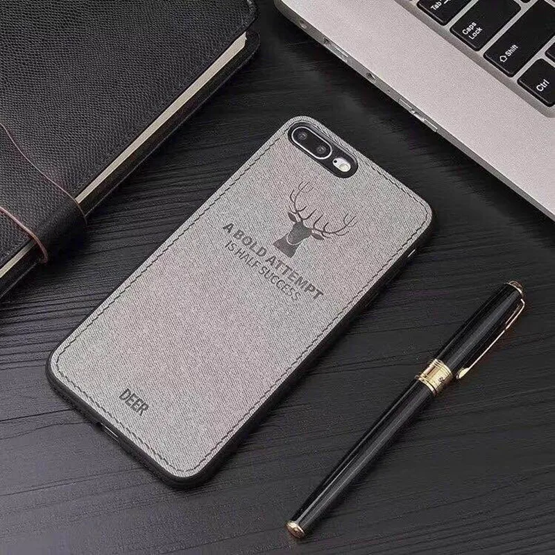 

deer cloth phone case on for xiaomi mi 8 lite mi8 se a2 lite a1 5x 6x 5 5s 6 mix 2s max 3 2 leather tpu back cover coque case.
