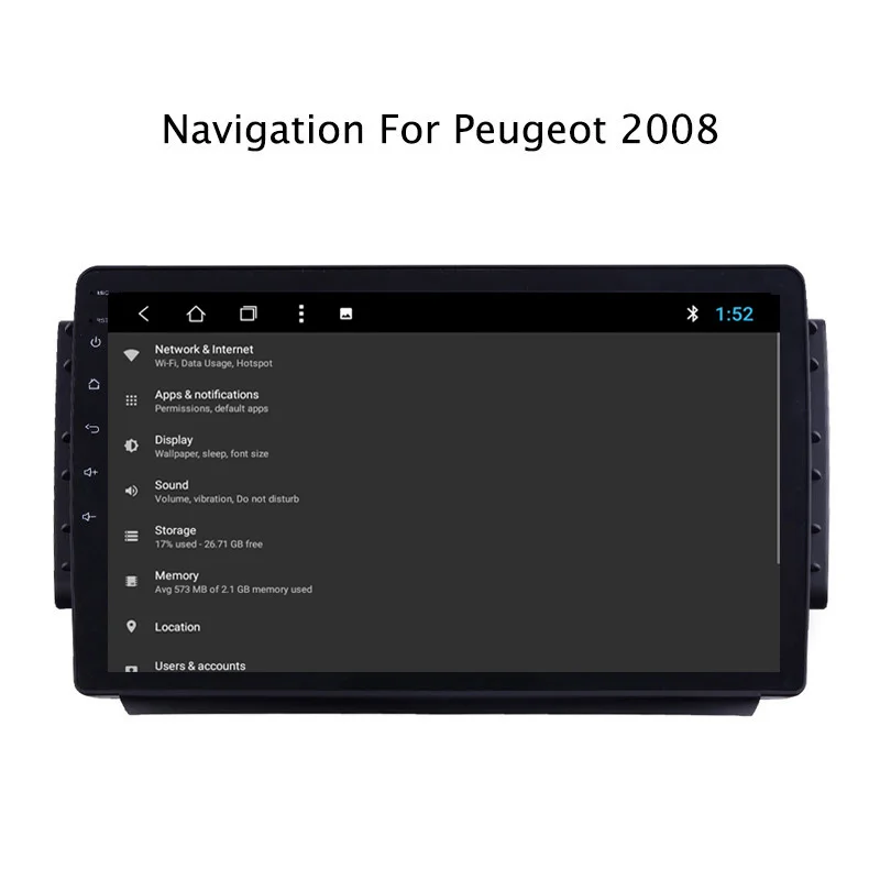 Cheap NAVITOPIA 9inch 2G RAM 32G ROM Android 8.1 Car DVD Multimedia GPS Navigation for Peugeot 2008 6