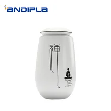 В китайском стиле керамический фарфор чай Caddy чайная посуда ручная роспись узор Tieguanyin хранения Jar черный майки подарки