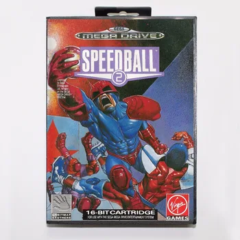 

Speedball 2 Game Cartridge 16 bit MD Game Card With Retail Box For Sega Mega Drive For Genesis