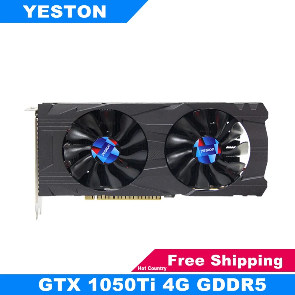 

Yeston GTX 1050Ti NVIDIA Graphics Card GTX1050Ti GPU 4GB GDDR5 128bit PCI-E X16 3.0 Gaming Video Card for PUGB LOL for Desktop