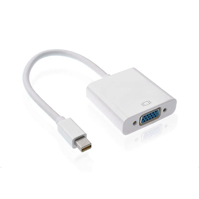 Thunderbolt DisplayPort Mini DP To VGA Cable front 1-800