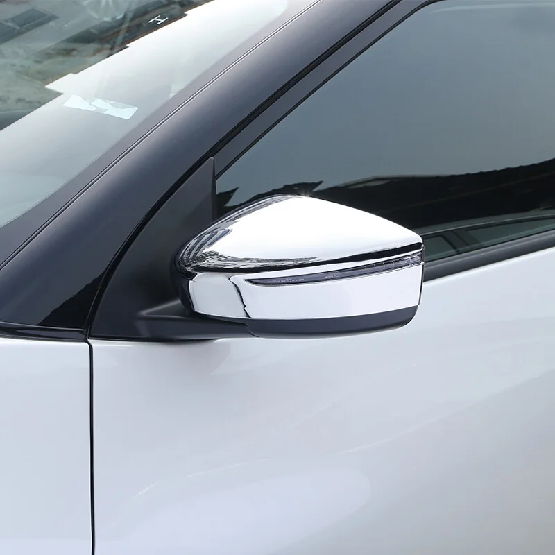 

For Nissan Kicks 2016 2017 2018 ABS Plastic Car rearview mirror decoration Cover Trim sticker Car Accessories Styling 2pcs