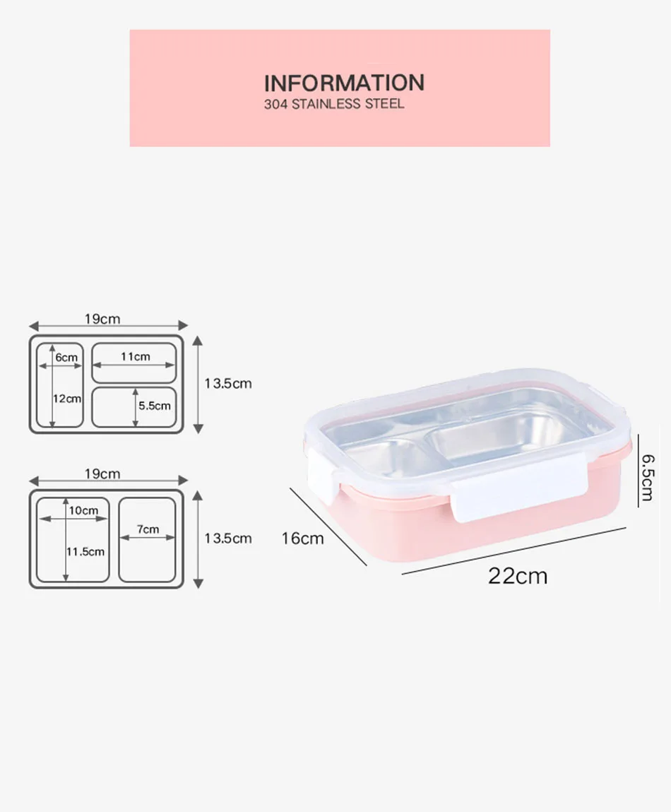 MICCK нержавеющая сталь Ланч-бокс герметичный BPA бесплатно Bento box Теплоизоляционный контейнер для хранения еды для пикника школы офиса