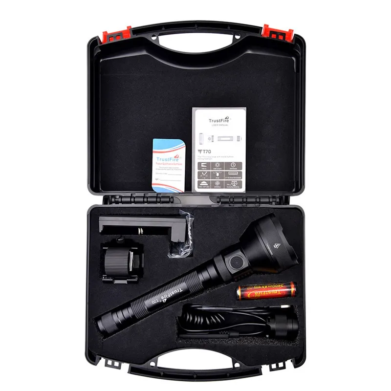 

Diving flashlight Tactical Police LED Flashlight Aluminum Torch Zoomable Lamp A1
