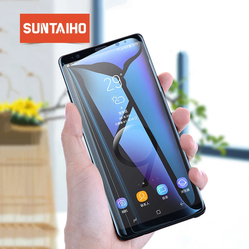 Suntaiho 3D note 9 Full Curved Tempered Glass For Samsung Galaxy Note 9 9H Screen Protector For Samsung Note 8 Protective Film Suntaiho 3D note 9 Full Curved Tempered Glass For Samsung Galaxy Note 9 9H Screen Protector For Samsung Note 8 Protective Film