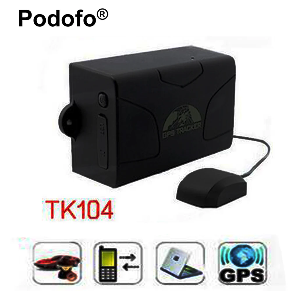 

New TK104 Car GPS Tracker Waterproof GSM Tracking Rastreador Standby Time 60 days Vehicle Tracker with 6000mAh battery