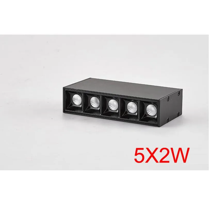 5x2W 10W 10x2W 20W 15x2W 30W светодиодная осветительная панель для офиса современной моды