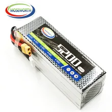 MOSEWORTH RC Drone Lipo battery 6S 22.2V 5200mAh 40C For RC Airplane Quadcopter Car XT60/T RC Lithium batteria cell