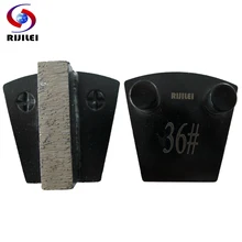 RIJILEI 30 шт. трапециевидные металлический алмазный шлифовальный диск для бетоноотделочной Мраморное шлифование пластины для полировки пола P10