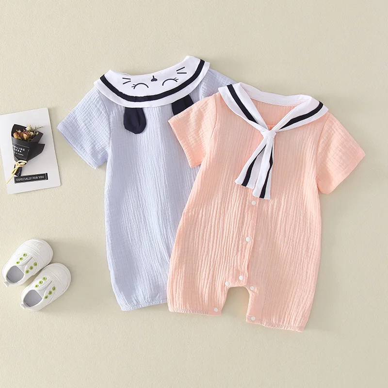 

Baby Gauze Baby Romper Jumpsuit Baby Clothes Summer Double Cotton Baby Clothes Romper