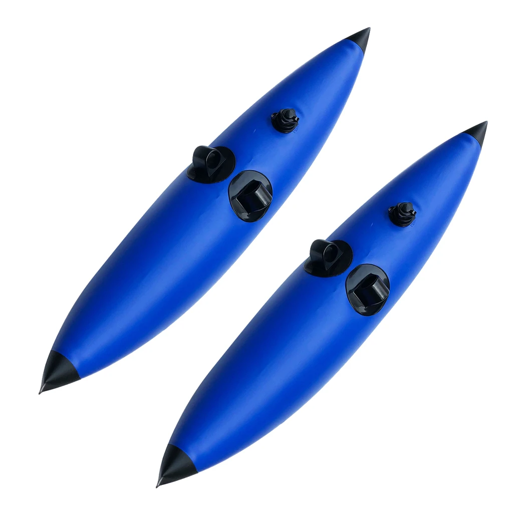 Perfeclan Set 2pcs PVC Inflatable Kayak Canoe Fishing Standing Outrigger Stabilizer Water Sports Rowing Boats Accessories