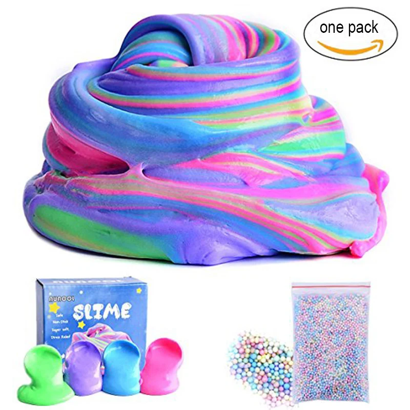 

MultiColor cloud Slime 60ml Fluffy Foam Slime supplies Putty anti-stress reliever Sludge 3 color cotton mud toy soft clay slijm