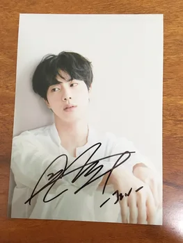 

hand signed Bangtan Boys JIN autographed photo free ship 5*7 082018A
