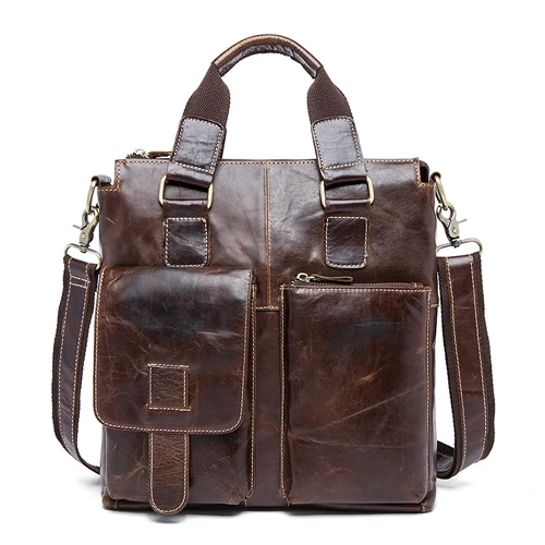 WESTAL сумка-мессенджер мужская из натуральной кожи сумка на плечо для мужчин Кожаная модная мужская сумка через плечо 8259 - Цвет: 8259X4oilcoffee