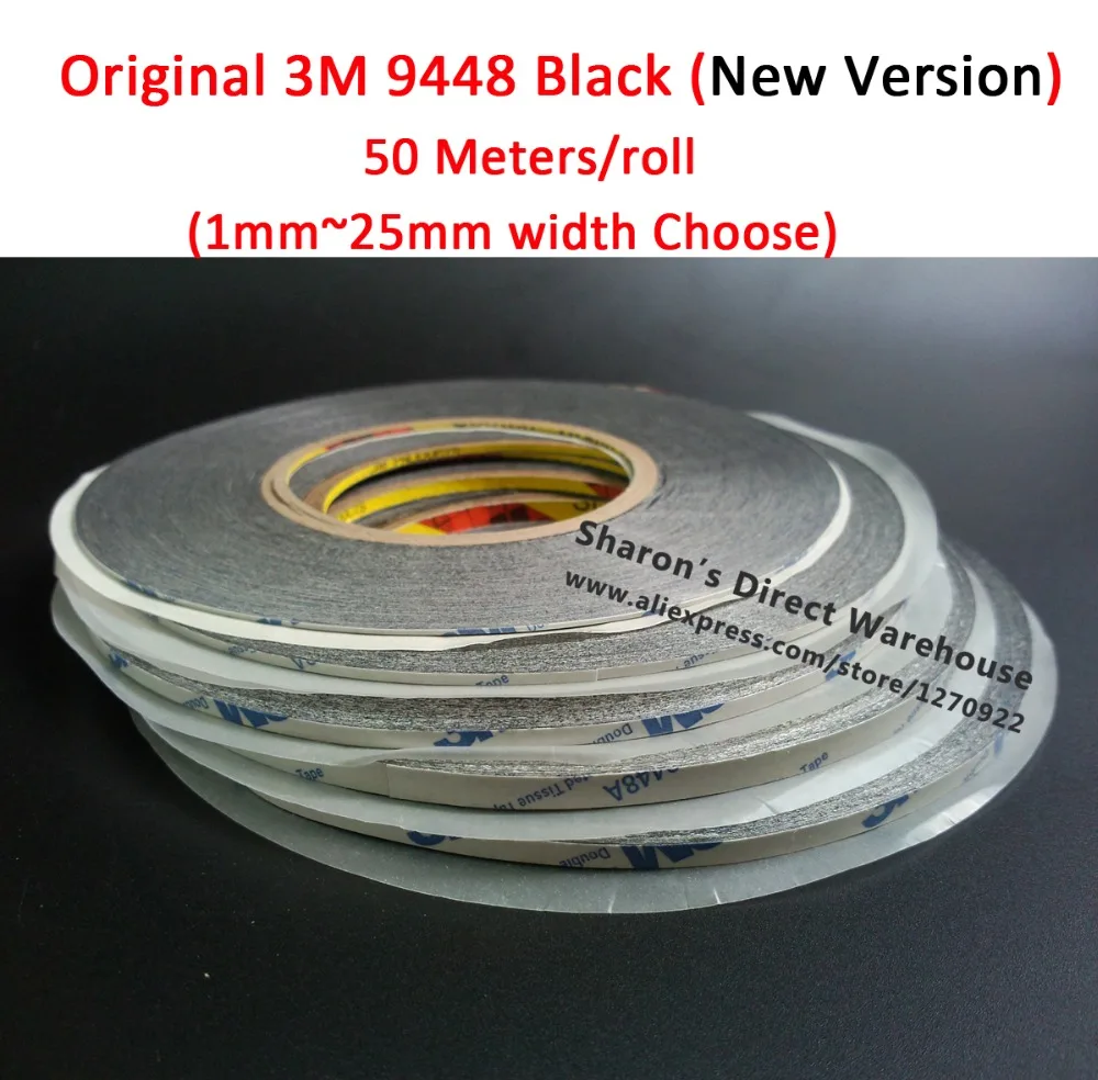 Original 3M 9448AB Black Double Sided Sticky Tape for Samsung HTC iphone ipad font b Phone