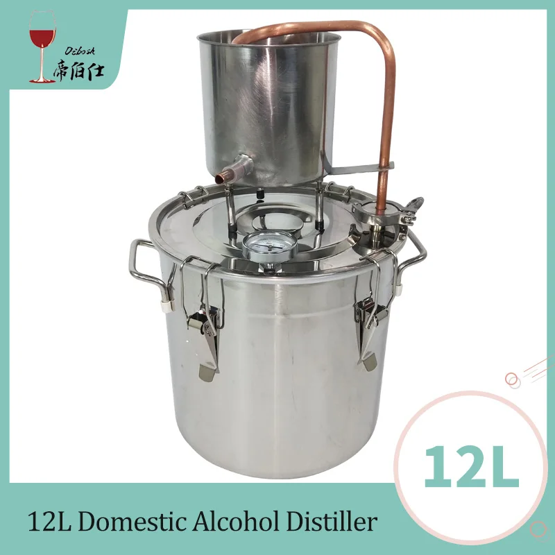 

12L/3Gal Home Alcohol Moonshine Distiller Making Vodka Water Distiller Bar Party Brewing Equipment Alcohol Distillation