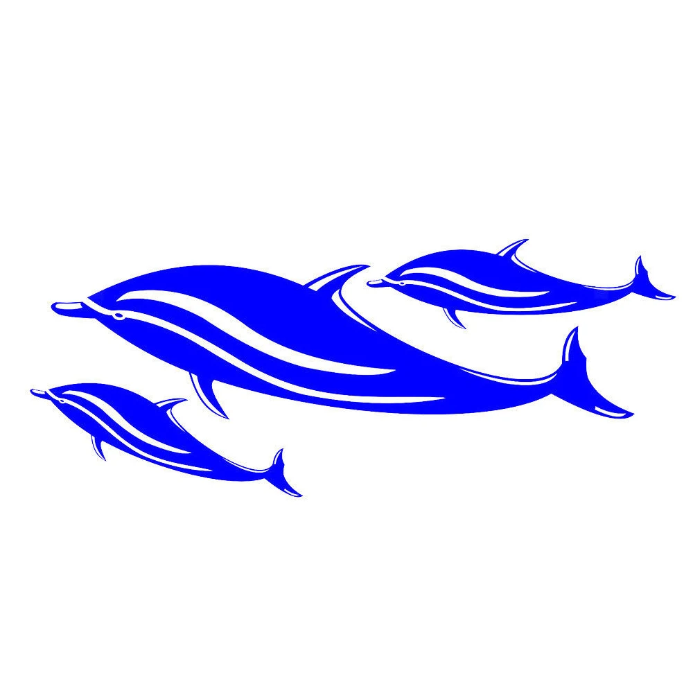 

Dolphin Sticker Kayak Canoe Ocean Boat Car Truck Window Graphics Vinyl Car Packaging Accessories Decorative Personality