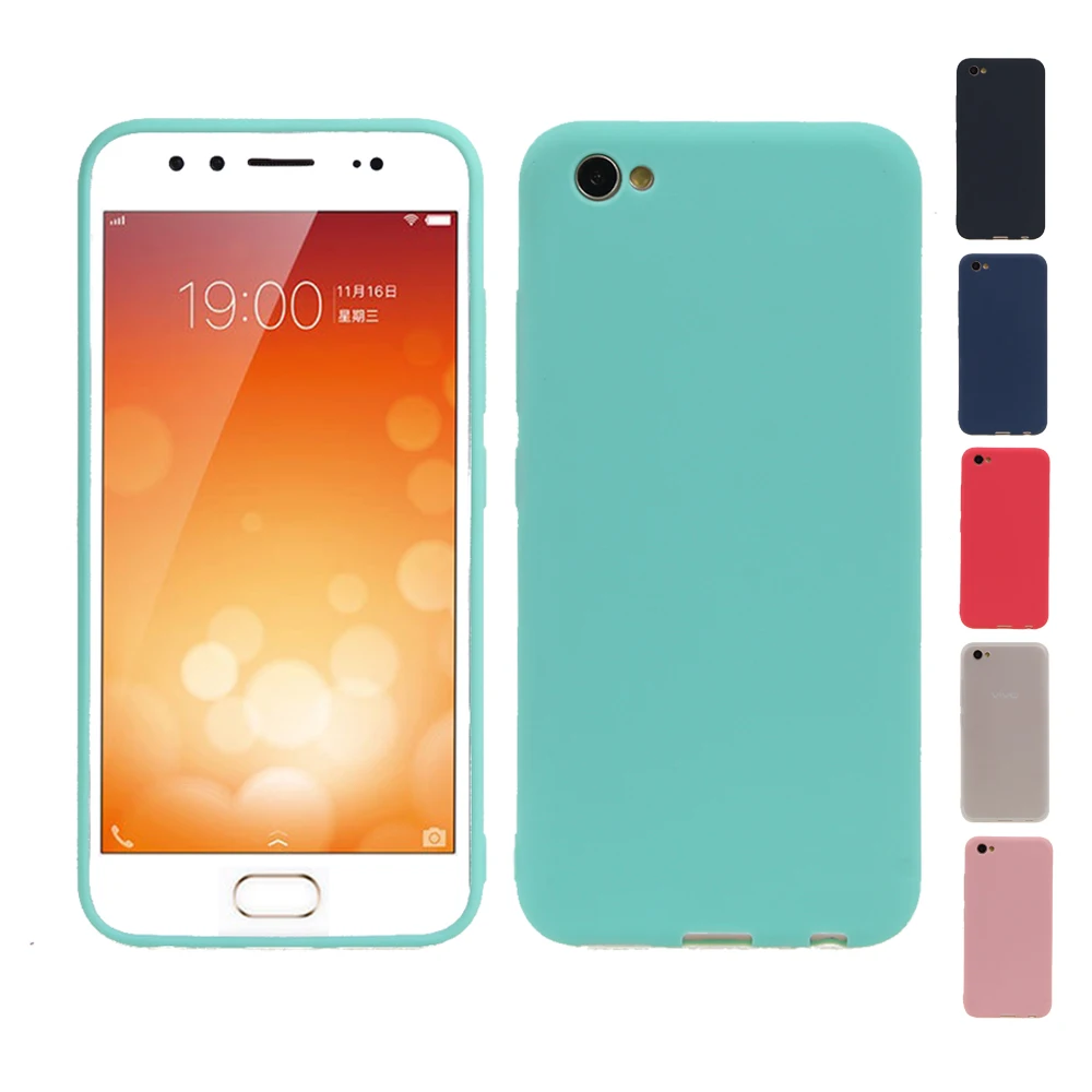 For VIVO X7 Plus New Ultrathin Silicone TPU Painted Phone Back Cover Fitted Case Comfortable Feel Frosted Greasy Soft Shell |