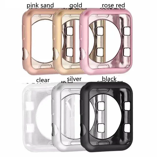 

rubber For Apple Watch TPU Scratch-resistant Flexible Soft Case Slim Protective Bumper Cover for iWatch Series 4 40mm 44mm