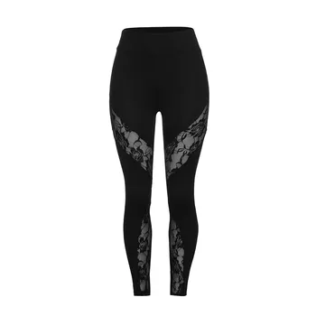 

Women's New Lace Stitching Leggings Casual Sports Pants Pencil Pants c0312