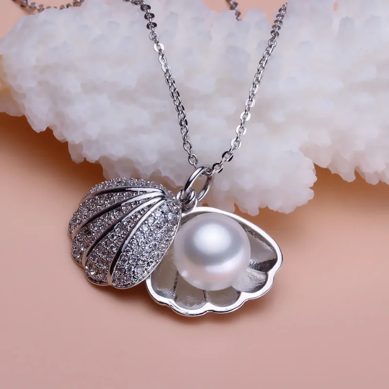 Женская подвеска из ракушек с жемчугом|pendant findings|pendant holderpearl findings |