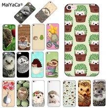 MaiYaCa Ежик милый в чашке Животное Искусство Новое поступление чехол для телефона для iPhone 8 7 6 6S Plus X XS MAX XR 5S SE 5C Чехол