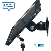 Подходит для ipad 2/3/4/5/air/pro настенный металлический чехол для ipad стенд дисплей кронштейн планшетный ПК замок держатель Поддержка регулировка угла