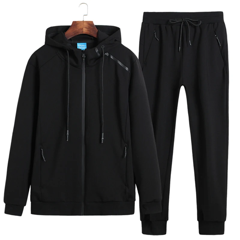 Men 2018 Big Size 6XL Tracksuits Men Winter Casual Tracksuit Set Solid Set Coat+Pant 2018Homme Jacket and Sweatpant Top Quality Men 2018 Big Size 6XL Tracksuits Men Winter Casual Tracksuit Set Solid Set Coat+Pant 2018Homme Jacket and Sweatpant Top Quality