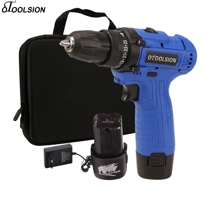 

16.8V 25+1 Torque Electric Tools 1.5 Ah Cordless Drill Battery For Screwdriver Electric Screwdriver+Screwdriver Charger DIY Home