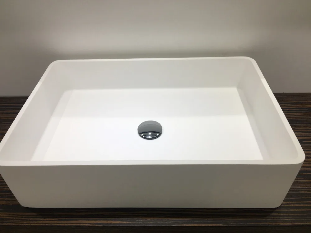 rectangular above counter sink